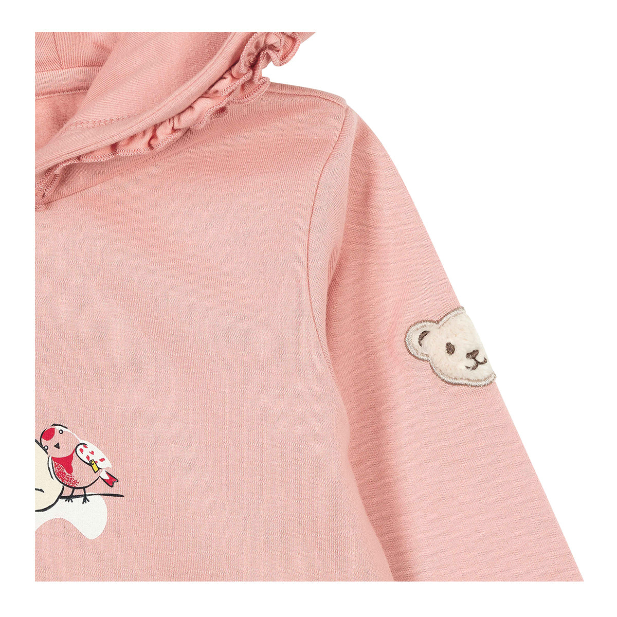 Steiff Mädchen Sweatshirt mit Kapuze Einhorn rosa 2323203